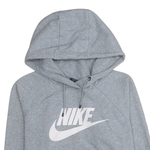 Nike Mens Grey Pullover Hoodie S Regular Fit Sportswear