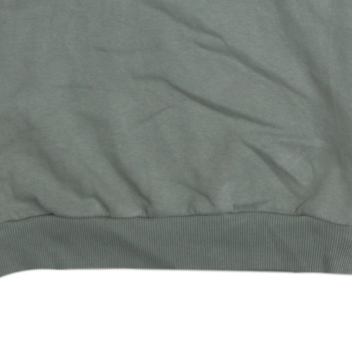 The North Face Womens Green Pullover Hoodie Medium Logo Print Casual