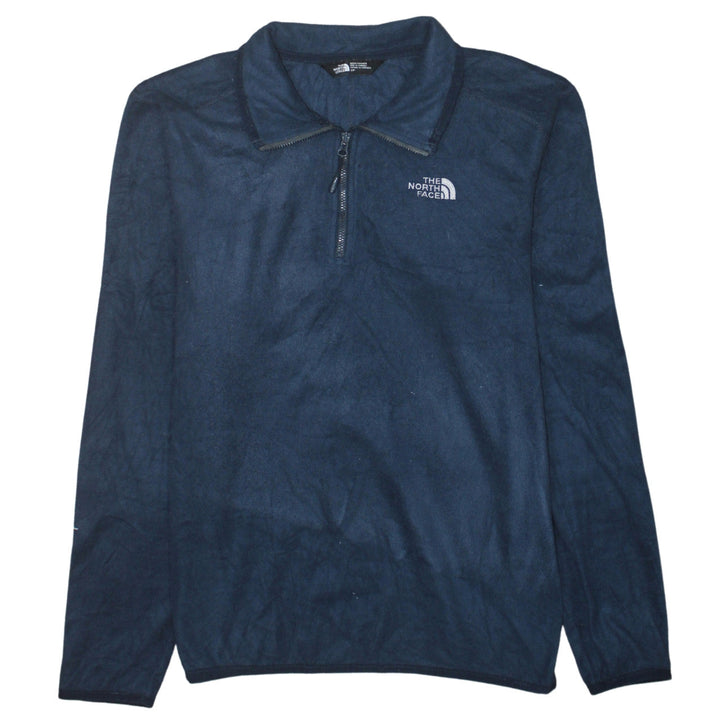 The North Face Men's Blue Fleece 1/4 Zip Pullover Sweatshirt S