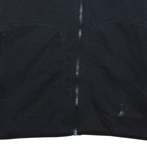 Nike Men's Black Full Zip Hoodie Small Sportswear Cotton Blend