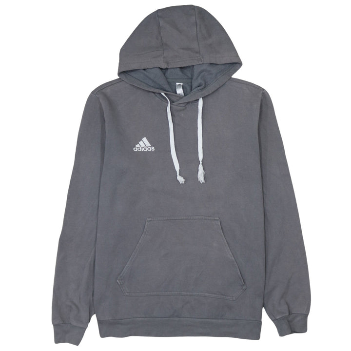 Adidas Men's Grey Pullover Hoodie Small Fleece Sportswear