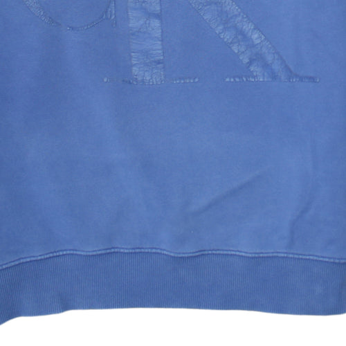 Calvin Klein Jeans Men's Blue Logo Pullover Sweatshirt L