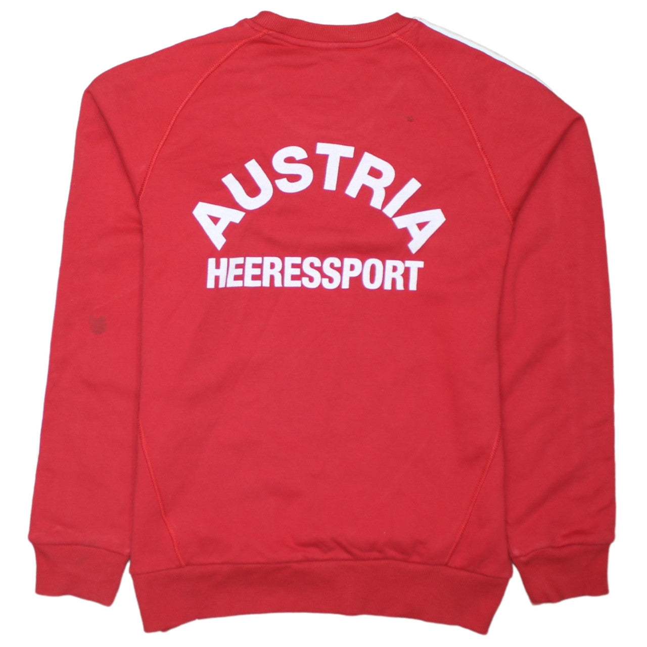 Adidas Men's Red Crew Neck Pullover Sweatshirt Size S Essentials