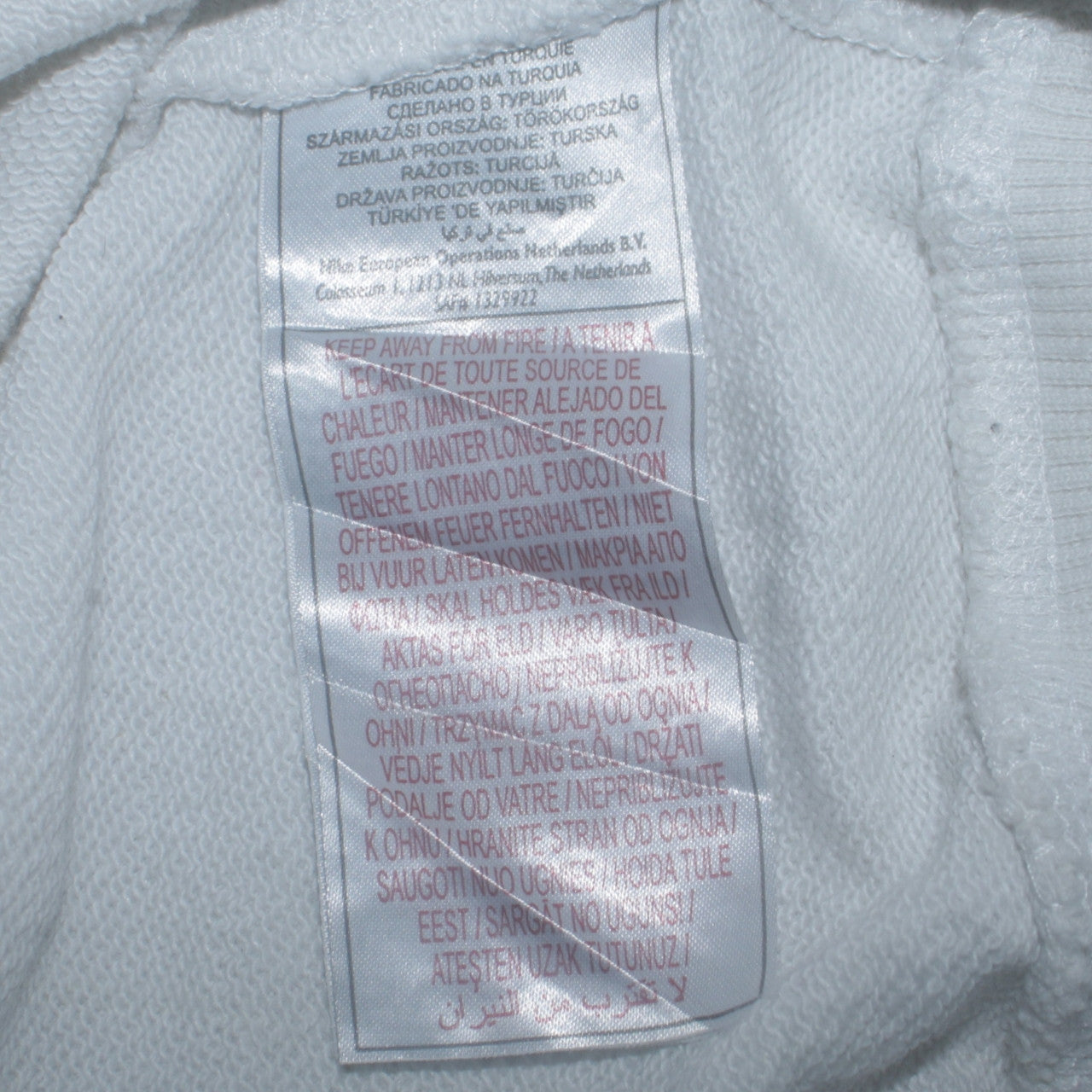 Nike Men's White Embroidered Logo Pullover Sweatshirt M Regular Fit