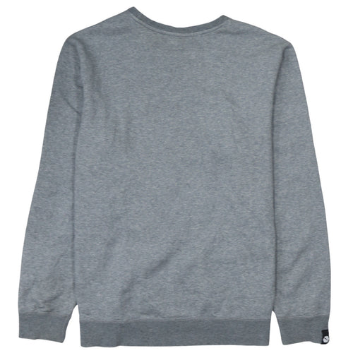 Puma Mens Grey L Crew Neck Pullover Sweatshirt Embroidered Logo
