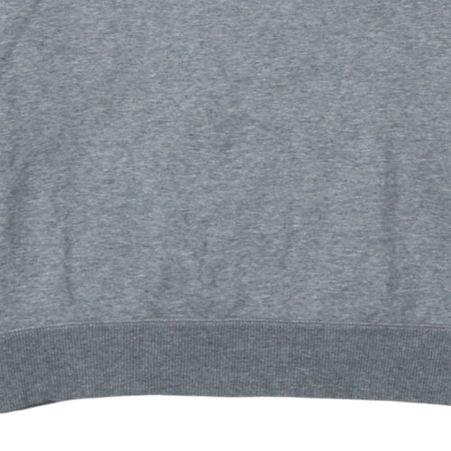 Puma Mens Grey L Crew Neck Pullover Sweatshirt Embroidered Logo