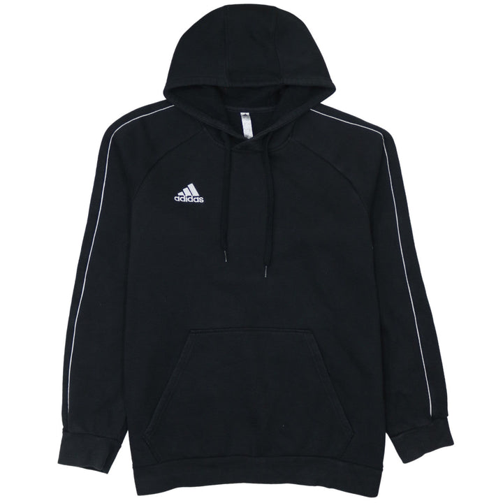 Adidas Mens Black Pullover Hoodie L Regular Fit Fleece Sportswear