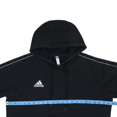 Adidas Mens Black Pullover Hoodie L Regular Fit Fleece Sportswear