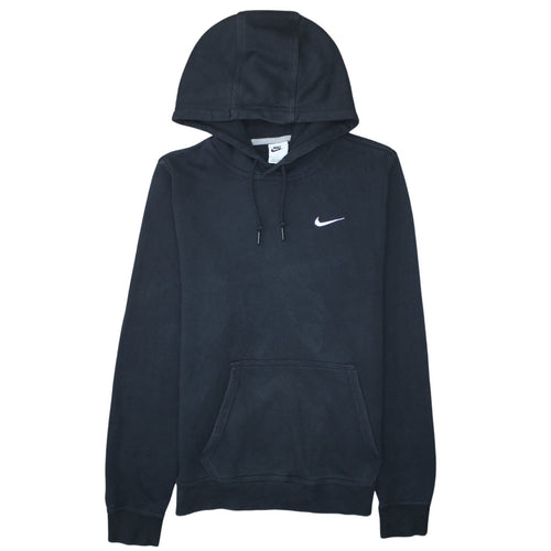 Nike Men's Black Small Pullover Hoodie Fleece Embroidered Logo