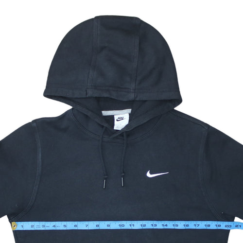 Nike Men's Black Small Pullover Hoodie Fleece Embroidered Logo