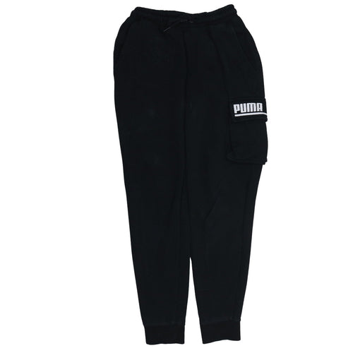 Puma Men's Black Regular Fit Jogger Fleece Sweatpants S