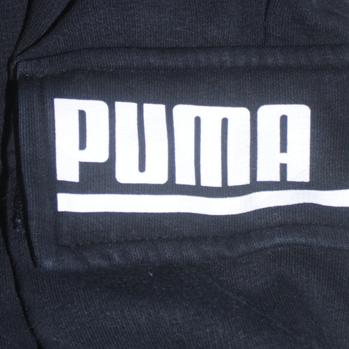 Puma Men's Black Regular Fit Jogger Fleece Sweatpants S
