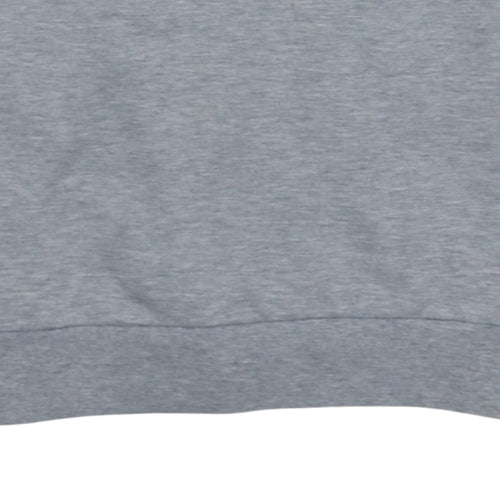 Adidas Men's Grey Pullover Sweatshirt M Sports Fleece Crew Neck