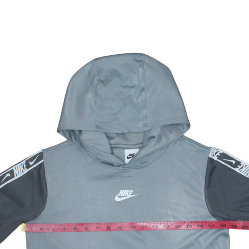 Nike Boys Grey Dri-FIT Pullover Hoodie L 147-158cm Sportswear
