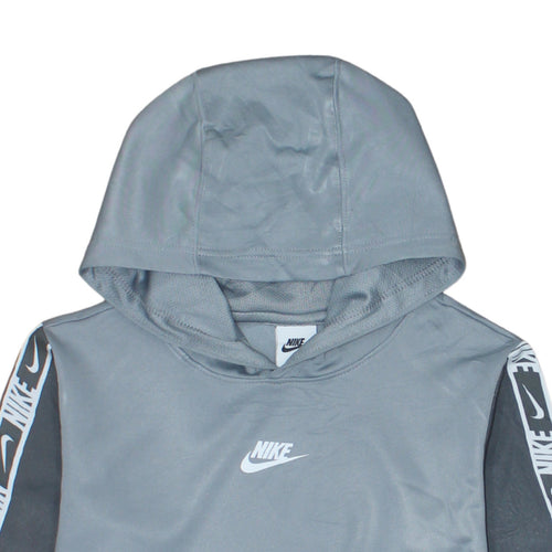Nike Boys Grey Dri-FIT Pullover Hoodie L 147-158cm Sportswear