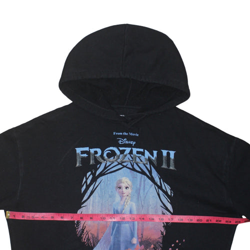Pull & Bear Disney Frozen II Black Hoodie S Women Elsa Graphic Print