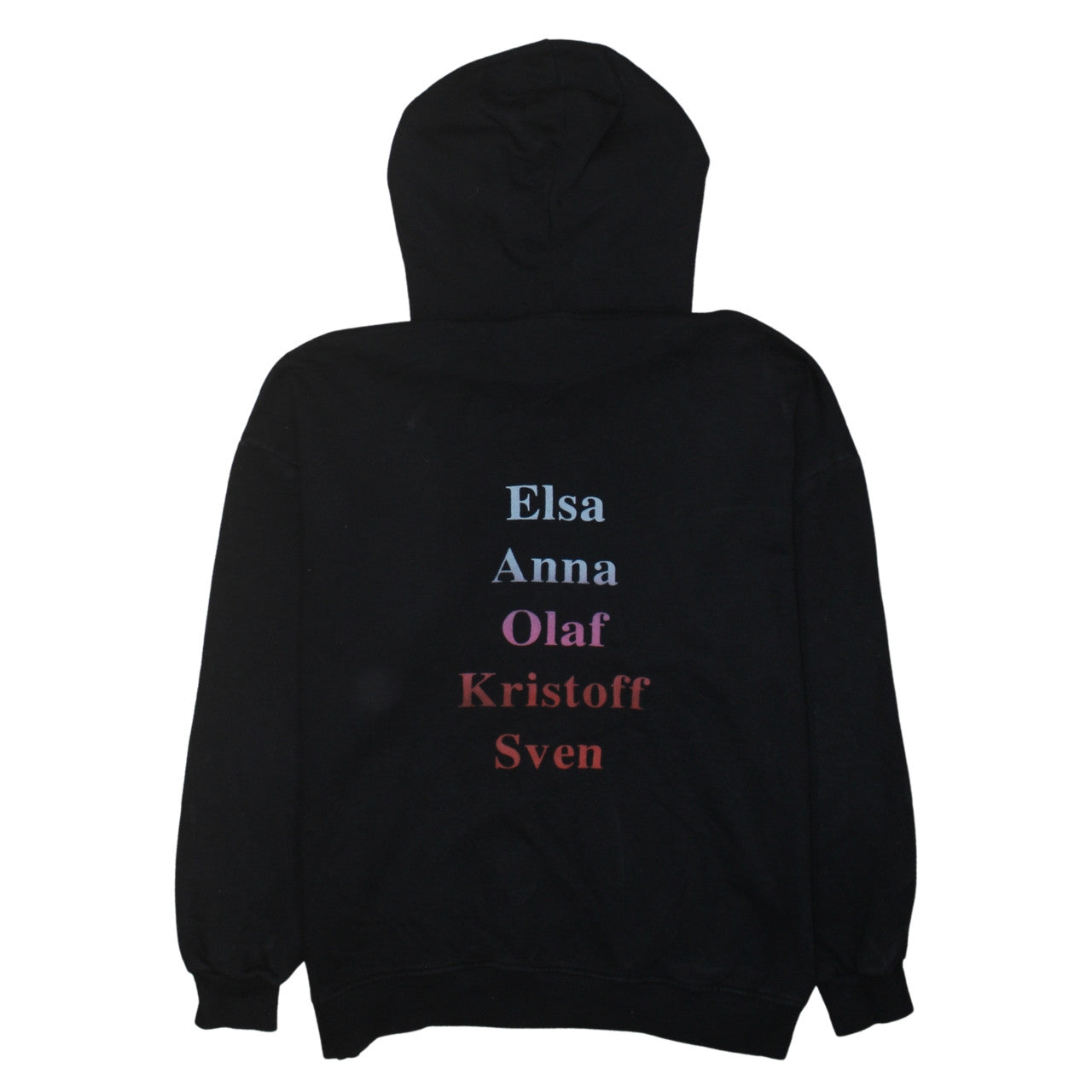 Pull & Bear Disney Frozen II Black Hoodie S Women Elsa Graphic Print
