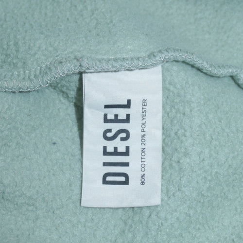 Diesel Men's Blue Pullover Hoodie Size M Regular Fit Fleece