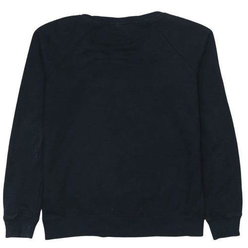 Nike Men's Black Graphic Logo Crew Neck Pullover Sweatshirt S
