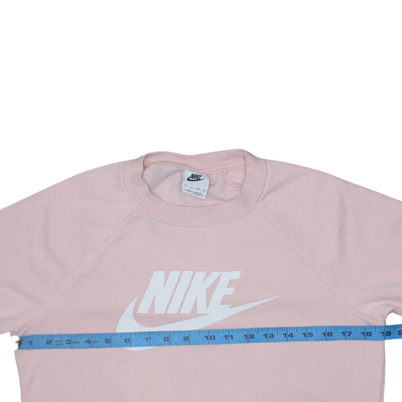 Nike Womens Pink Crew Neck Pullover Sweatshirt XS Cotton Blend