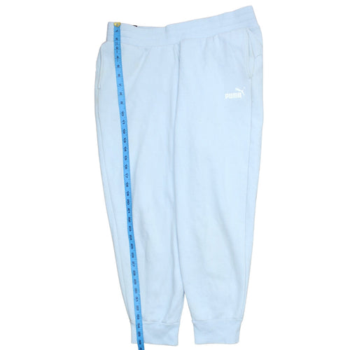 Puma Women Light Blue Jogger Sweatpants XL Cotton Blend Casual