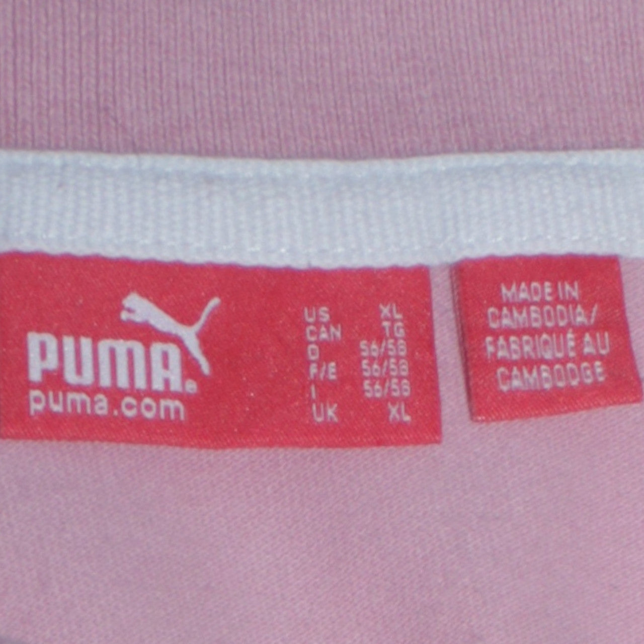 Puma Womens Pink Polo Shirt XL Short Sleeve Cotton Blend