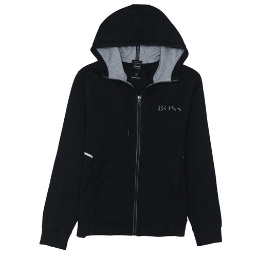 Hugo Boss Men's Black Regular Fit Full Zip Hoodie Size M