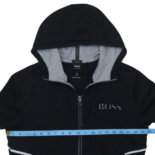 Hugo Boss Men's Black Regular Fit Full Zip Hoodie Size M
