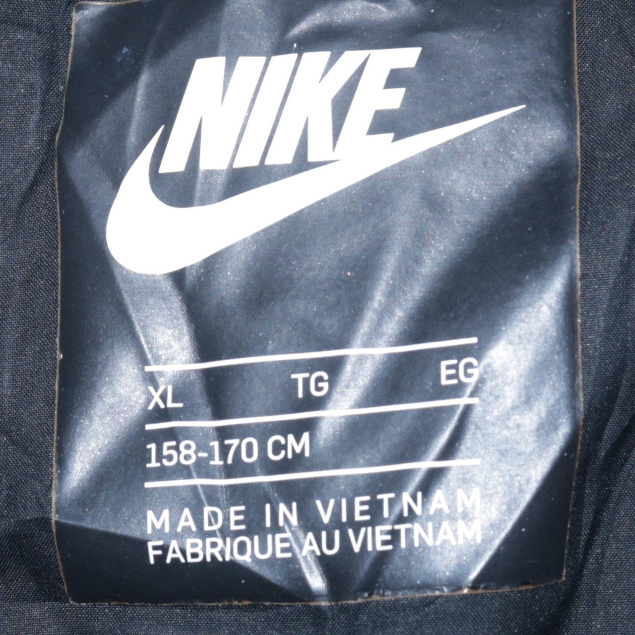 Nike Girls Black Hooded Puffer Jacket XL 158-170cm Winter Coat