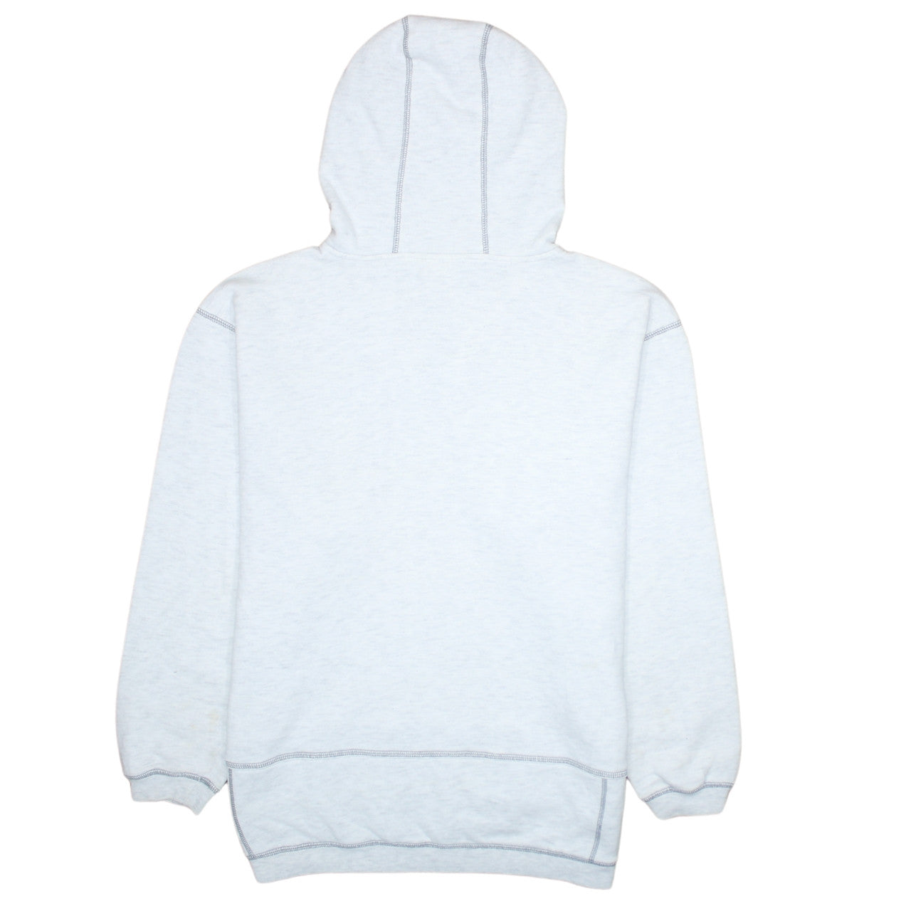 Nike Womens Light Grey Blue 1/4 Zip Hoodie Medium Cotton Blend
