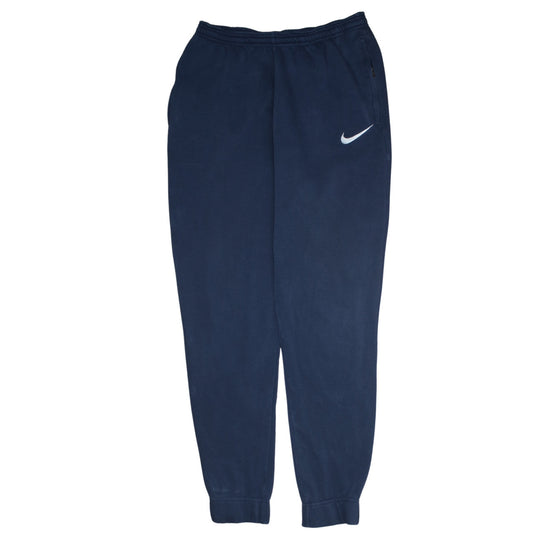 Nike Men's Blue Fleece Sweatpants M Regular Fit Casual Tapered