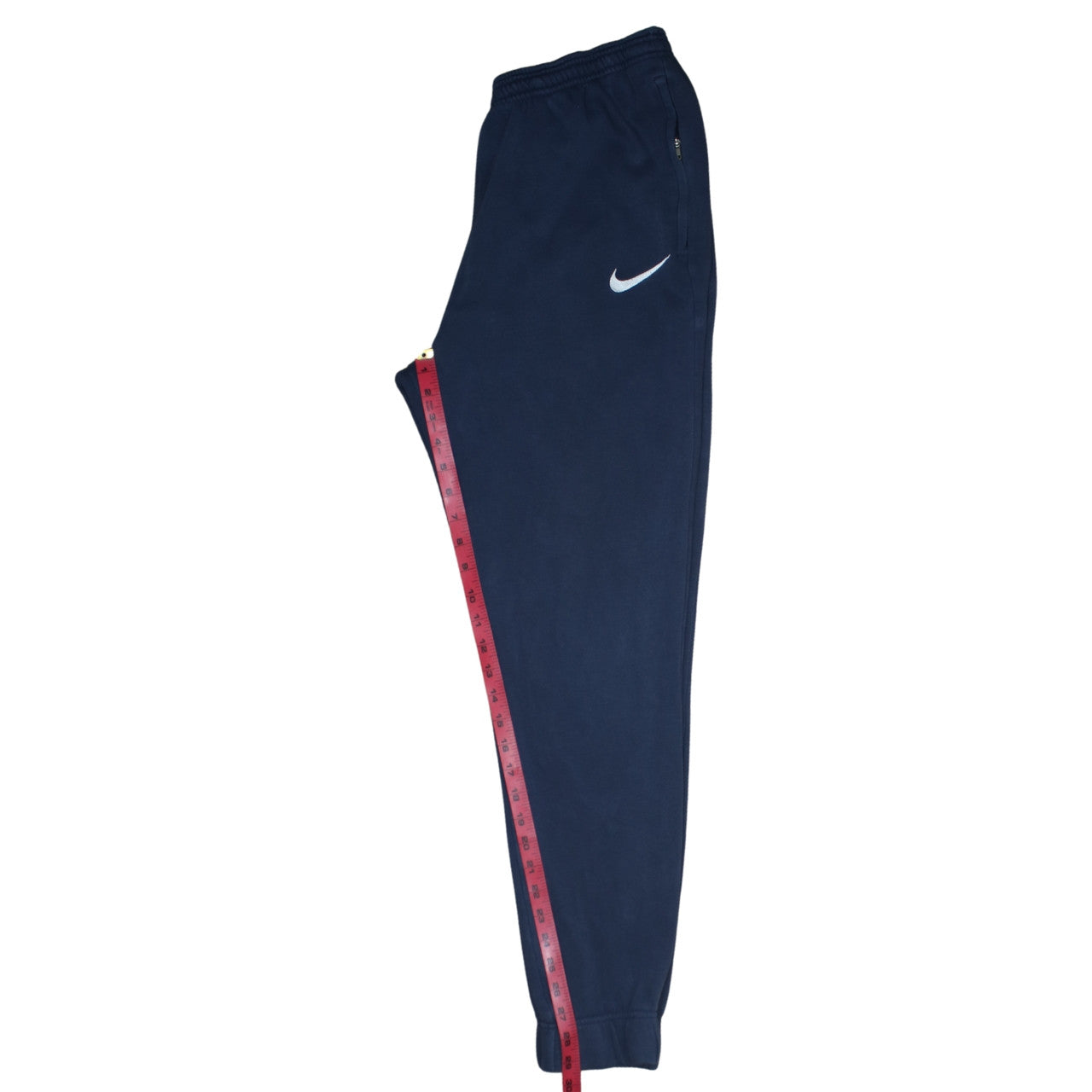 Nike Men's Blue Fleece Sweatpants M Regular Fit Casual Tapered