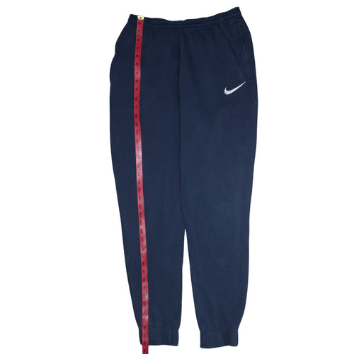 Nike Men's Blue Fleece Sweatpants M Regular Fit Casual Tapered