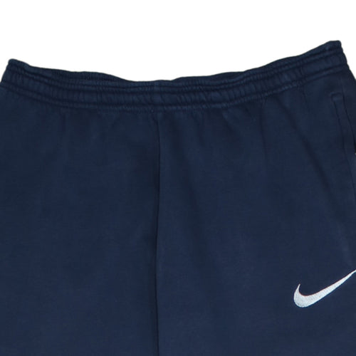 Nike Men's Blue Fleece Sweatpants M Regular Fit Casual Tapered