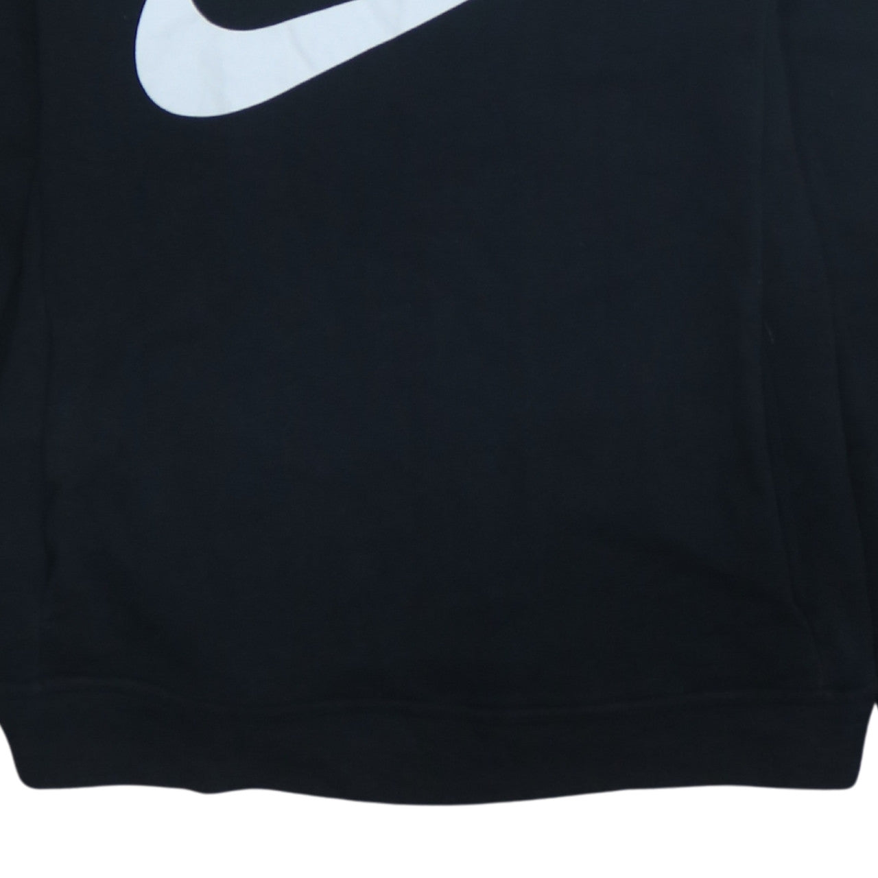 Nike Womens Black Small Pullover Crew Neck Logo Sweatshirt