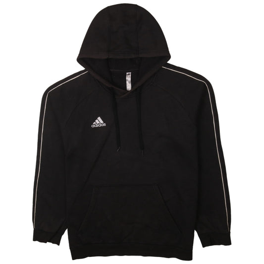 Adidas Womens Black XL Pullover Hoodie with Logo and Pockets