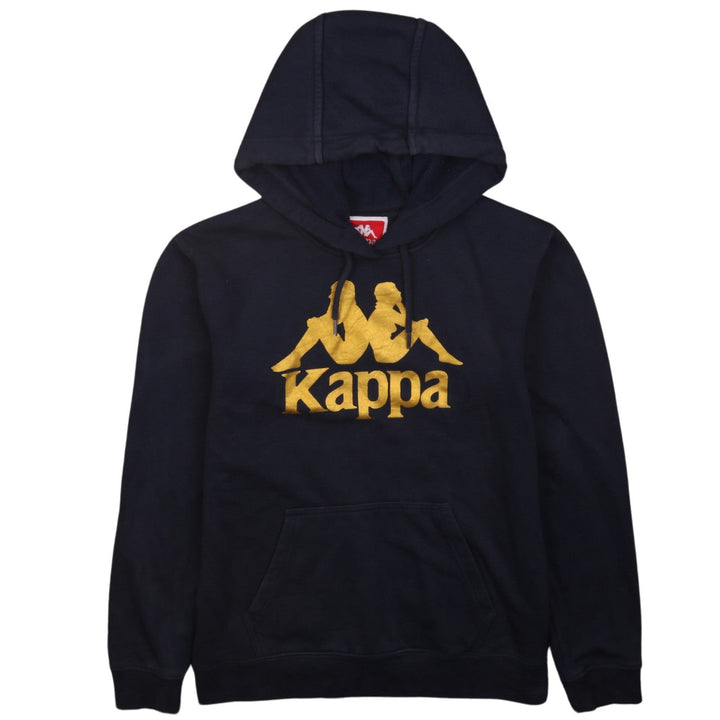 Kappa Boys Black Pullover Hoodie Medium Logo Fleece Sweatshirt