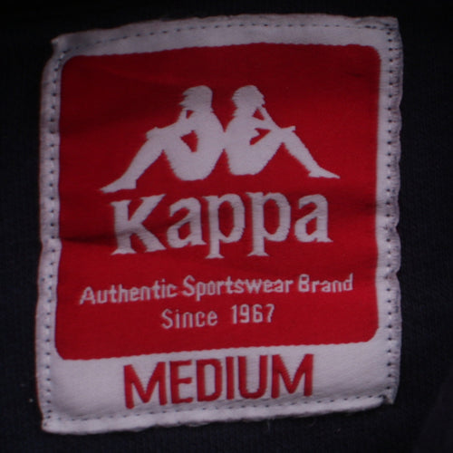 Kappa Boys Black Pullover Hoodie Medium Logo Fleece Sweatshirt