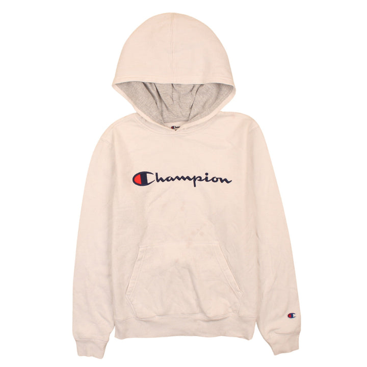 Champion Boys Ivory XL Pullover Hoodie Fleece Graphic Sweatshirt