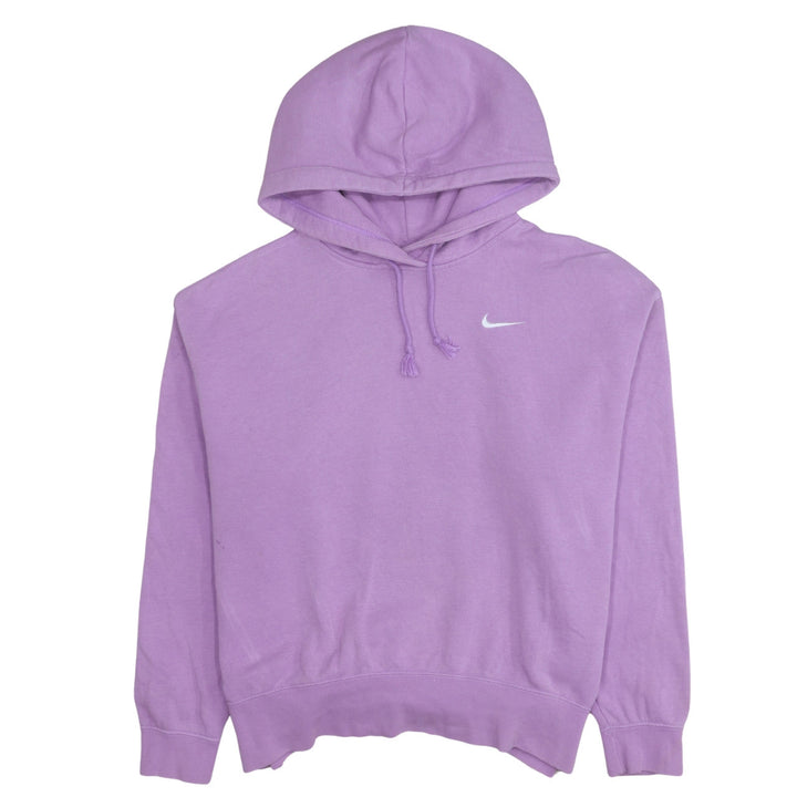 Nike Womens Purple Pullover Hoodie Medium Cotton Blend Sweatshirt