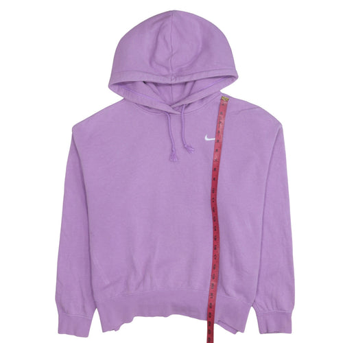 Nike Womens Purple Pullover Hoodie Medium Cotton Blend Sweatshirt
