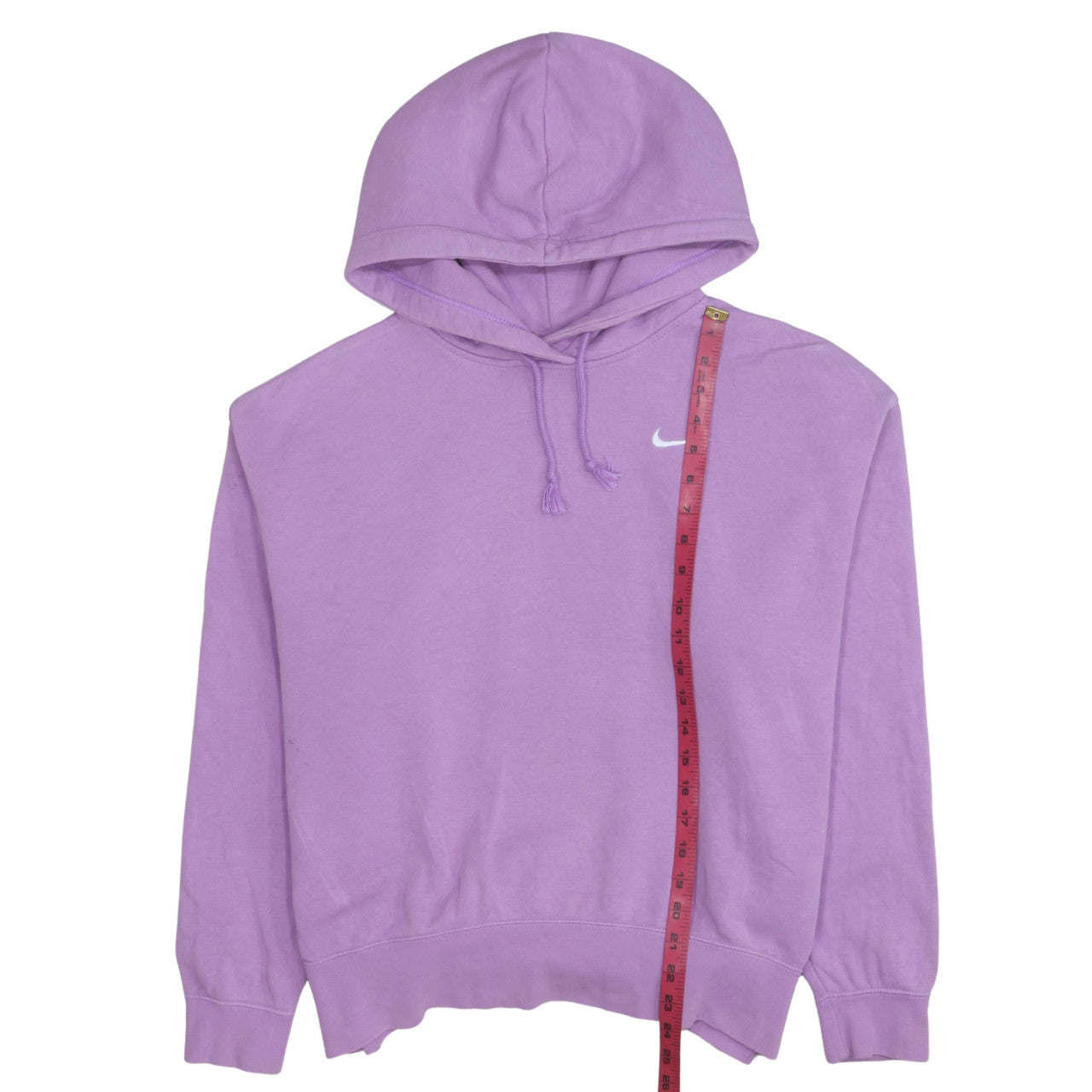 Nike Womens Purple Pullover Hoodie Medium Cotton Blend Sweatshirt