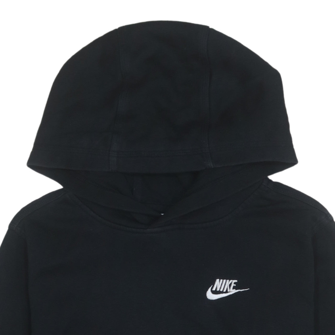 Nike Boys Black XL Pullover Fleece Hoodie with Colourblock Sleeves