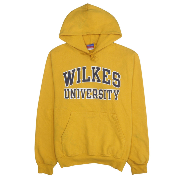Champion Men's Yellow Pullover Hoodie Wilkes University L