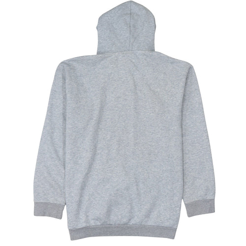 Adidas Mens Grey XL Pullover Hoodie with Logo Graphic Print