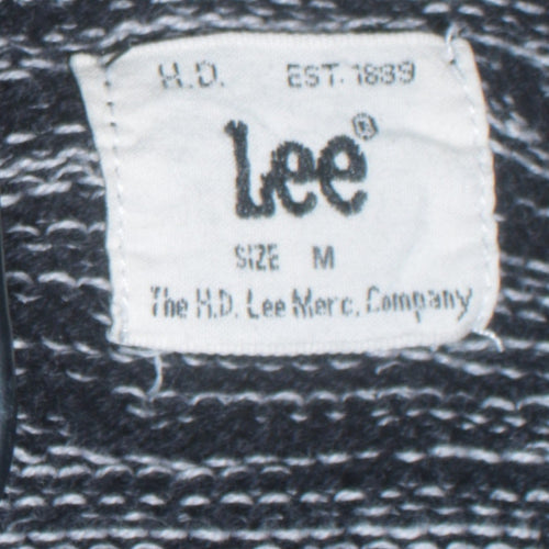 Lee Men's Grey Marl Cotton Crew Neck Pullover Jumper Size M