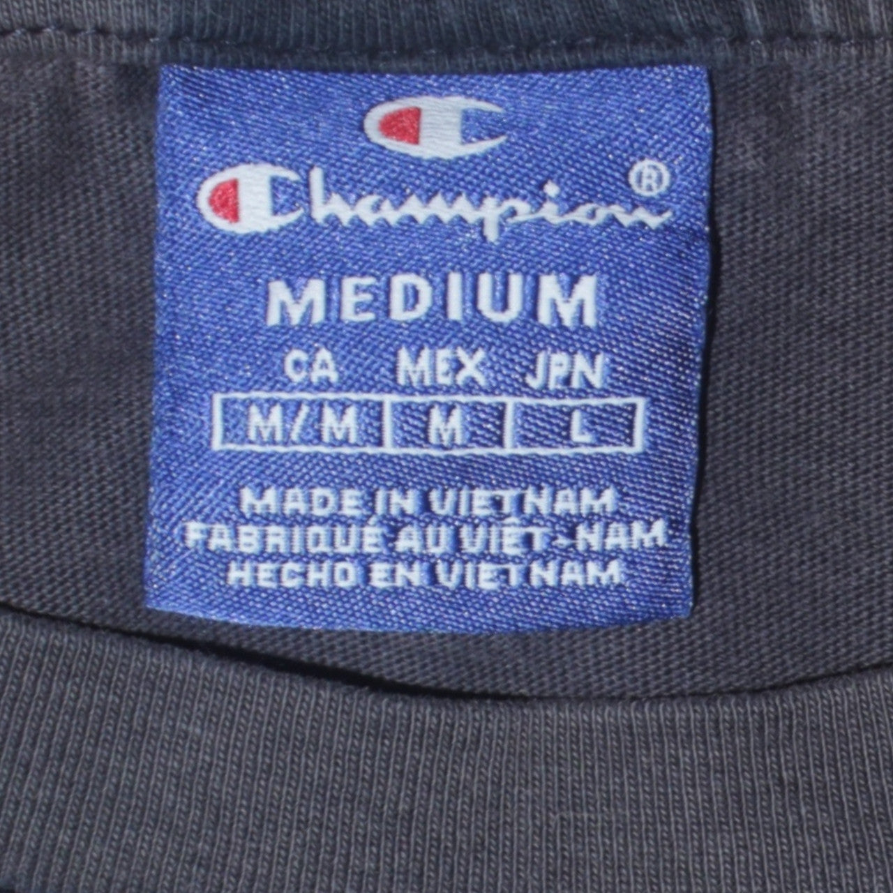 Champion Men's Black Medium Logo Graphic Print T-Shirt