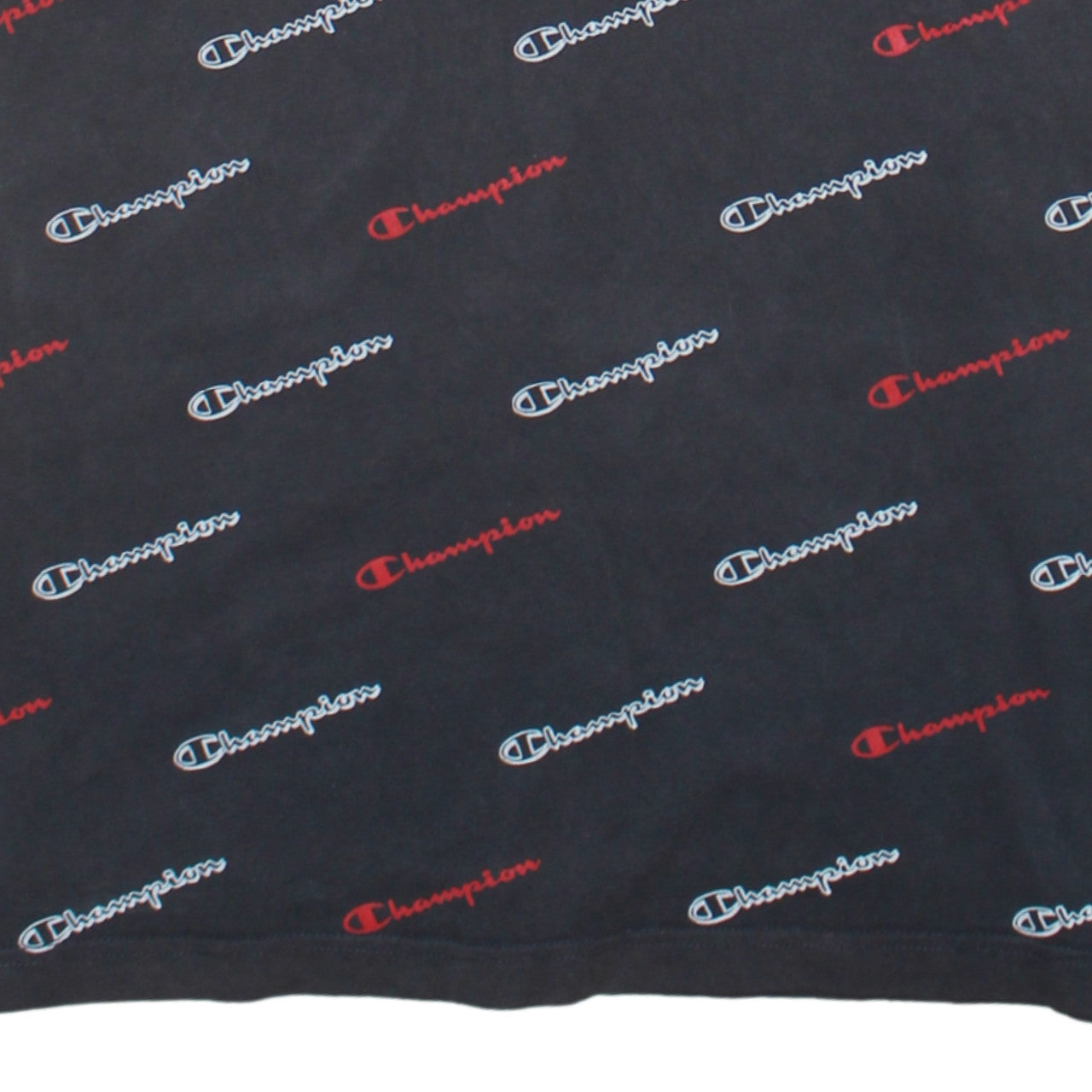 Champion Men's Black Medium Logo Graphic Print T-Shirt