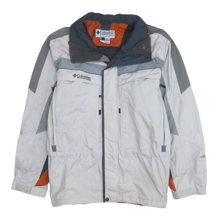 Columbia Men's White Grey XL Interchange Waterproof Ski Jacket