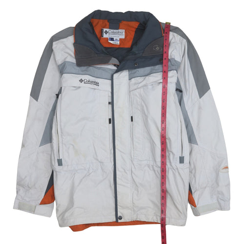 Columbia Men's White Grey XL Interchange Waterproof Ski Jacket
